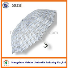 Zhejiang Supplier Check Pattern 2 paraguas plegable para la lluvia